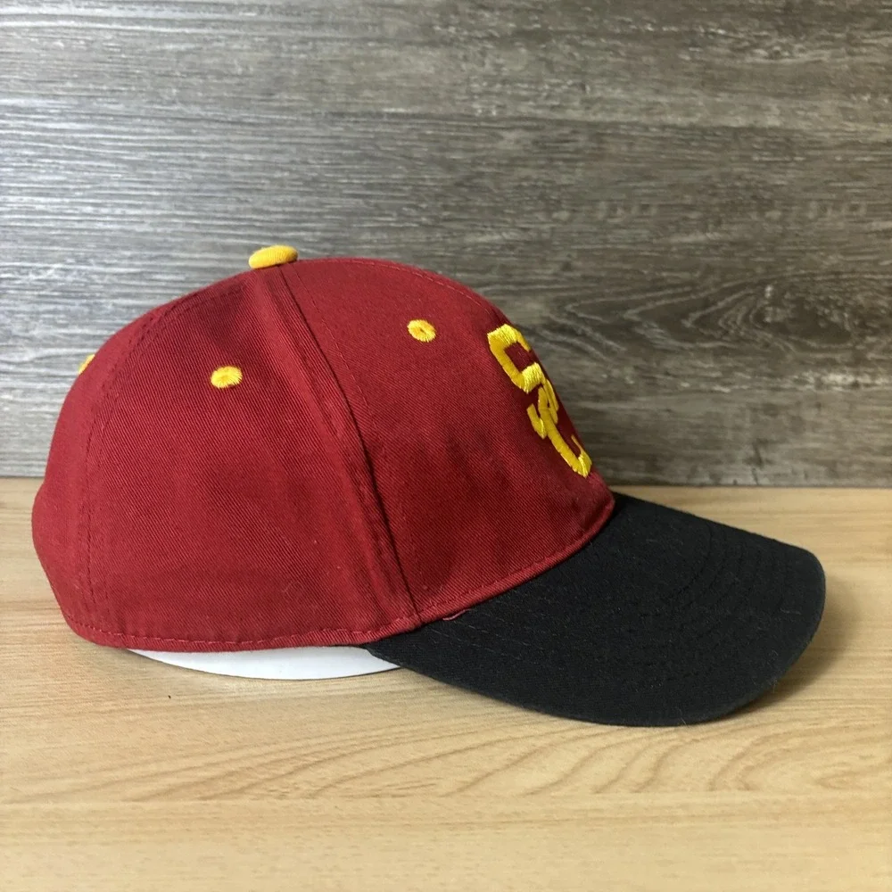 USC Trojans Hat Cap Strap Back Red Black NCAA Football California Strong Mens